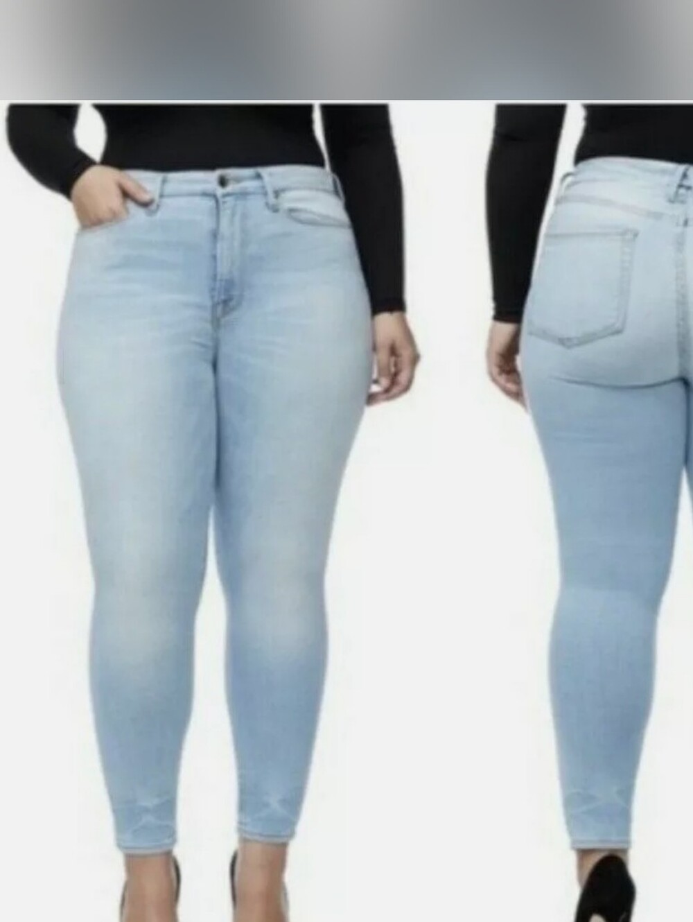 Good American Good Legs Crop Jeans size 16/38